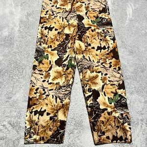 Hodgman Pants Mens Medium PVC Camo Hunting Advantage Brown